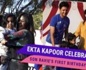 The very popular producer Ekta Kapoor recently hosted a birthday bash for her son Ravie. Riteish Deshmukh, Genelia D&#39;Souza and Divya Khosla Kumar also attended the party with their kids. Check out the video.