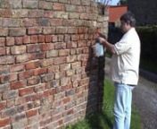 This is part 1 in a series of videos showing how to point a brick wall using lime mortar. In this part you can see the wall being soaked. The other parts in this series describe the rest of the process:nnCleaning between the stones,nPointing using lime mortar pointing,nBashing the pointing.nnThis video is provided by Chalkhill Lime Products.