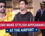 Vicky Kaushal, Siddhant Chaturvedi and R Madhavan were recently spotted at the airport. The actors kept it cool and casual in their outfits. Watch the video for more.