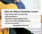 Valse de Wasso Gypsy Jazz Waltz Lesson: https://www.guitarsession.net/course/valse-de-wasso/