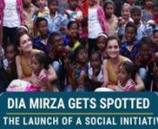 Dia Mirza arrived at the launch for a social initiated for the underprivileged to provide them with education. She looked gorgeous in an ethnic outfit. The actress looked like she was having a fun time as she interacted with the children. he can be seen dancing and chatting with them.