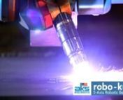Our unique 5-Axis robo-kut robotic plasma bevel head is a true first for the industry. The robo-kut can cut up to +/-45-degree angles and bevels while executing precision bevel cuts for all standard weld preparations, including A, V, X, top Y, bottom Y and K bevels.