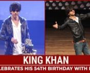 Shah Rukh Khan recently celebrated his birthday. He attended an event and shared the day with his fans and the media. At the event, the Zero actor arrived dressed in light jeans, a white t-shirt and a black jacket. He completed his look with sunglasses and white shoes. The actor quoted Salman Khan saying