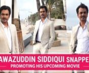 Nawazuddin Siddiqui has been one of the most talented actors in the industry. Currently, he is busy with his upcoming filmMotichoor Chaknachoor&#39;s promotion also starring Athiya Shetty. He was spotted by paparazzi wearing an off-white suit and white shirt paired with brown shoes.
