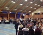Jubilæumsfest i Låsby hallen i anledning af Låsby skoles 50 års jubilæum
