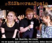 Entrevista realizada por Grimes y Rachel a Ed Sheeran en los VMA&#39;s 2013 Red CarpetnnEn la censura lo que dice Ed es que el gouche es el trozo de piel que va digamos desde los testículos hasta la cavidad anal. nnPara aclarar la expresión