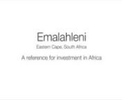 Emalahleni - A reference for investment in Africa