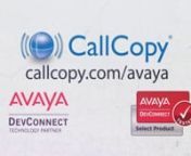 Call Copy-Avaya Video from avaya video
