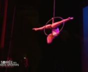 Aerial Hoop Act performed by Cécile Magdeleine for the event