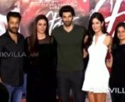 The trailer of Fitoorwas launched today and the star cast of the film, Tabu, Aditya Roy Kapoor and Katrina Kaif were spotted at the event along with the captain of the ship, Abhishek Kapoor. Dressed in Cushine Et Ochs flare front zip dress with Aldo booties, Katrina set the temperature soaring. She looked Hot! Tabu was spotted in an easy-breezy black loose shift dress, paired with black kitten heels, smoky eyes, and leaving her long tresses loose. Aditya looked casual smart in an olive colour