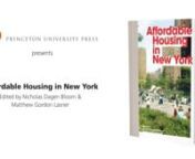 How has America’s most expensive and progressive city helped its residents to live? Since the nineteenth century, the need for high-quality affordable housing has been one of New York City’s most urgent issues. Affordable Housing in New York explores the past, present, and future of the city’s pioneering efforts, from the 1920s to the major initiatives of Mayor Bill de Blasio.nnThe book examines the people, places, and policies that have helped make New York livable, from early experiments