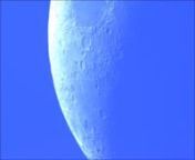 Croissant de lune du 9/06/2016 à 20h50 (soleil non couché) sur SW200/1000, camera ASI120MC, sans Barlow, sans guidage, imageur FireCapture. Vidéo brute.