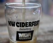 One minute compilation of The NW Ciderfest benefitting MDA the Muscular Dystrophy Association held in Portland Oregon at the city central meeting location Pioneer Square.