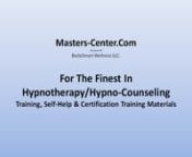 These courses are intended to provide Training in the use of therapeutic Hypnosis concluding with certification in Hypnotherapy/Hypno-Counseling for those who successfully graduate.nnCourses are appropriate for: Those who want a career in hypnotherapy (either full or part time) and for others who plan on incorporating hypnosis/hypnotherapy within their current career (Physicians, mental health professionals, chiropractors, dentists, massage therapists, other complementary wellness practitioners