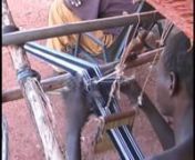 Many African artists continue to weave beautiful textiles. With some exceptions African men weave on narrow band horizontal looms, while African women weave on broad vertical looms. This video shows the techniques of both types of looms, and explains the different parts of the loom and how the patterns are made. There is video of Fulani and Mossi weavers in Burkina Faso, Asante and Ewe weavers in Ghana, and Igbo weavers in Nigeria.