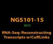 In this series of screencasts we are repeating analyses demonstrated by Trapnell et al. in their 2012 Nature Protocols Paper (bit.ly/TopHatCuffLinks). In this screencast we are performing the following operations:nn0:20 - Starting a CuffLinks runn3:04 - Running CuffMergen4:37 - Running CuffDiffn5:56 - Visualizing merged transcripts in IGV