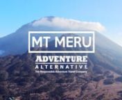 A short video of Mount Meru in northern Tanzania. Find out more about the expedition here: https://www.adventurealternative.com/mount_meru/.