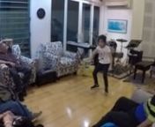 My cousin&#39;s, Niño, daughter performing in the Garcia clan&#39;s get together in South Bay, Parañaque, Metro Manila, Philippines.