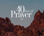 40 Days of PrayernAnswered PrayenWe all need a breakthrough in our lives. It may be a breakthrough in your marriage, health, finances, job or in an important relationship. One thing that has always been true is that breakthroughs always begin with prayer! What is the breakthrough that you want God to help you with in the next 40 days?