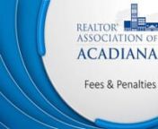RAoA MLS - Fees and Penalties from raoa
