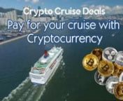 Welcome to Crypto Cruise DealsnPay for your cruise with Cryptocurrencynhttp://www.cryptocruisedeals.com/nnNOW YOU CAN USE YOUR CRYPTOCURRENCY TO BOOK A CRUISEnWITH ONE OF THE MOST REPUTABLE CRUISE-ONLY, ONLINE TRAVEL AGENCIES IN THE WORLD.nnTHOUSANDS OF CIVILIAN AND MILITARY FAMILIES HAVE TRUSTED US FOR OVER 20 YEARS,nAND YOU CAN TOO – AND NOW YOU CAN PAY WITH CRYPTOCURRENCY.nnMaybe you’re just thrilled to have another way to spend your cryptocurrency.nnBut what you’ll come to appreciate i