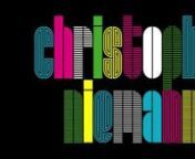 Speakers Paula Scher and Christoph Niemann. Custom type announces their sessions.
