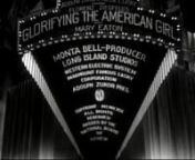 Glorifying the American Girl is a 1929 American Pre-Code, musical comedy film produced by Florenz Ziegfeld that highlights Ziegfeld Follies performers. nnThe last third of the film, which was filmed in early Technicolor, is basically a Follies production, with cameo appearances by Rudy Vallee, Helen Morgan, and Eddie Cantor.nnRex Beach was paid &#36;35,000 for the original story nnThe script for the film was written by J.P. McEvoy and Millard Webb and directed by John W. Harkrider and Millard Webb.
