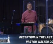 DATE: Sun. Sept. 20,2020nTitle: Deception in the Last DaysnSeries: End GamenSpeaker: Walter ColacenPassage: Jeremiah 9:1-6 and Variousn nThanks for joining us for Christ Community Church IV online! We would love to add you to our online community! Go to: ccciv.org/connect to find our digital connect card! Please take a moment to fill it out so we can continue to stay in touch with you. I could use your feedback about how the online service is working for you, plus we want to continue to build co