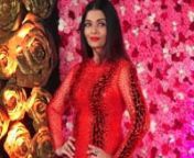 Saree, dress or gown: 3 Times Aishwarya Rai Bachchan slayed as the ‘Lady in Red’. The 47-year-old actress wore a floor-trailing design that featured sheer, long sleeves and a high neck, and was covered in reflective sequins in different sizes and shapes. Signature sleek hair parted neatly at the centre rounded her look. Keeping accessories to a minimal, she let the bodycon outfit to do all the talking at the Lux Golden Rose Wards 2018. On another occasion, the birthday girl donned a Benarasi