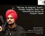 Presented at the Society for Ethnomusicology 65th Annual Meeting (2020), 25 October 2020.nnJune 15, 2019: attendees at Punjabi popular culture festival 5X Fest’s banner event in downtown Surrey, BC, dismayed that headliner Sidhu Moose Wala is not performing, hold up #FREESIDHUMOOSEWALA signs. Due to a stabbing at a previous Surrey performance and a shooting at one in Calgary, the RCMP deemed the Punjabi singer and hardcore rapper’s performance a security risk (CBC News 2019). Videos of the c