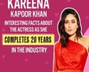 Kareena Kapoor Khan completed 20 years in cinema today ever since her debut movie Refugee. Over the years, she has made us all fall in love with the characters she has portrayed on screen with her impeccable talent. Today we have these interesting facts about the actress, check the entire video as some of these facts will leave you surprised.