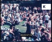 Summer in San Francisco, Hippies in the Park, 1970s, 1980s, HD from the Kinolibrary Archive Film Collections. To order the clip clean and high res for your commercial project or to find out more visit http://www.kinolibrary.com. Available in 2K. Clip ref XR83.1. nSubscribe for more high quality, rare and inspiring clips from our extensive archive of footage.nnHippies, hippie couple. Rollerskating in the park. Hippies past, some carrying rucksacks, music festival, camping. San Francisco skyline,