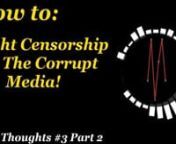 NAK Thoughts S01E03 Part 2: How to Fight Censorship referrer=Nkreidern http://Gab.ain http://Vid.men https://www.bitchute.com/n02:57 Cut Cable Subscriptionn03:23 Use Adblockern03:38 Learn!n06:27 Work on Yourselfn07:48 Join The Fight!nnVisit www.nkreider.com for more!nnTwitter.com/LibertyNAKnMinds.com/nkreidernFacebook.com/LibertyNAKnGab.ai/nkreidernVid.me/nkreidernBitchute.com/profile/87tIGnS0Cc4T/nSoundcloud.com/nkreidernnGood peeps:nhttps://www.youtube.com/stevencrowdernhttps://www.youtube.com
