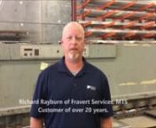 Fravert Services is a long-lasting customer of Machine Tools South&#39;s. Listen to Mr. Rayburn talk about his experiences with Machine Tools South. Machine Tools South is a Family &amp; Veteran-Owned and Operated business that buys, sells, reconditions, maintains and repairs Industrial Machines throughout the Southeast. We are located in Birmingham Alabama.
