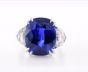 Sri-Lanka No Heat Royal Blue Sapphire & Diamond Ring In Platinum, SKU 28453V (19.42Ct TW) from 19 sri lanka