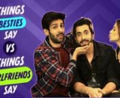 Your girlfriend and your bestfriend are one of the most important people in your life , but having them in you life has a lot of pros and cons, So what are the most Hilarious things besties and girlfriends say?...let see Sonu, Titu and sweety have to say.nnIf you like this video, let us know in the comments section below!