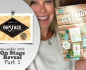 More details on my blog: http://stampwithtami.com/blog/2016/11/part-1-stampinup-on-stage-reveal/nFinally, the gag order has been lifted and I can reveal what I learned at Stampin&#39; Up&#39;s On Stage event this past weekend!! THANK YOU all for your support, thanks to my customers and awesome Stamp It Demo group I have earned some top awards from the company (see below). See the Part 1 Reveal video below. If you want to be part of the fun, join our Stamp It group family.nnDon&#39;t miss the giveaway. They