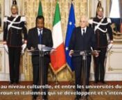 Paul Biya visite officielle de quatre jours dans la capitale italienne from biya