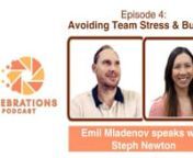 In Episode 4, Emil interviews Steph Newton, co-founder of the Ambr stress-management startup.nnThe main topics are spotting personal and team stress and preventing burnout. Steph defines the differences between a creative block and burnout. She also lists 6 factors that most often create burnout in the team.nnEmil and Steph also discuss how data-driven startups, such as Ambr, can provide machine learning-based tools to spot and manage stress at the workplace.