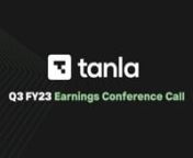 Tanla Q3 FY23 Earnings Conference Call.mp4 from tanla