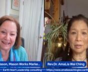 I&#39;m excited to learn from my friend, Ama Lia Wai-Ching Lee about her Earth Heart Leadership consulting. nnAma Lia and I met while she was working as Associate Producer of the film series, Quantum Qi with Sharron Rose. She is a internationally knownintuitive healer, certified holistic health counsellor and bodywork therapist with over 25 years of adult experience in the field of natural and holistic healing. She is descended from a lineage of healers from both the paternal and maternal sides.nS