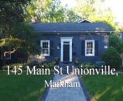 145 Main St Unionville, Markham, Ontario, L3R 2G5.mp4 from l3r