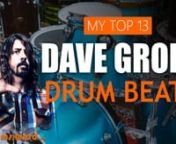 ▶ PDF Drum Sheet Music (Free) - https://www.drumstheword.com/top-13-essential-dave-grohl-drum-beats-free-video-drum-lesson-sheet-music/nnIn this free video drum lesson, I want to teach you how to play my top 13 essential