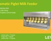 Automatic Piglet Milk FeedernModel: MF724011nnipple number: 7 nipple each side, total 14 nipples.nproduct size: 74*24*35cmnpackage size: 76*28*44cm.nnet weight: 10kgs.nmilk capacity: 15Lnpower: 120Wnvoltage: 220Vn--------------------------------nAutomatic Thermostar Nursing Nipple Feeding Machine,Automatic milk feeding system,automatic piglet milk feeder,Piglet Milk Feeder,Piglet intelligent milk replenisher,piglet milk replacer feeder,baby pig milk feeders,milk system for piglets,milk feeding s