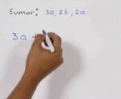Pensamiento Matemático2.Perspectivas.U1.pág.17.video.Suma de expresiones algebraicas from videosuma