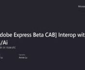 [Adobe Express Beta CAB] Interop with PS_Ai-20230131_073420-Meeting Recording from psai