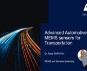 (AV4) Advanced Automotive MEMS sensors for Transportation.mp4 from @av4
