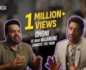 What happens when two ex-captains meet? Watch our latest ad featuring Gaurav Taneja @FlyingBeast320and MS Dhoni to find out! We know passion when we see it, and these two guys definitely have it in spades. �n#DhoniSeNahiMangneChahiyeThennClient -Rigi @rigi_appnnAgency - The Rabbit Hole @therabbitholeagencynnAgency Producer - Apurva Gabhe @apysaywhat, Kalpesh Dubey @kd_ofive, Bhumit Shah@thecurlybrainstromernProduction House - Deepak Modi Production (DMnMedia Solutions) @deepakmodiproductions