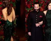 When Saif Ali Khan and Kareena Kapoor Khan made a true NAWABI-STYLE entry at a wedding party. Channelling her inner begum, Kareena looked her glamorous best in an emerald green sequinned dress. As she posed for the shutterbugs, she flaunted her well-toned back in her backless halter neckline. She hit a perfect 100/100 with her smokey eye makeup and nude lips. The Begum of Bollywood, time and again, proves why she a bona fide diva. Accompanied by the OG royalty, Saif Ali Khan, the couple set majo