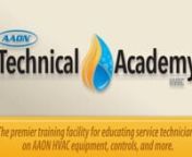 The AAON Technical Academy is the premier training for educating service technicians on AAON HVAC equipment, controls, and more. The training facilities are located at the AAON manufacturing plant and headquarters in Tulsa, Oklahoma and the Longview, Texas manufacturing plant – giving students access to the latest equipment, engineering resources, and training facilities.